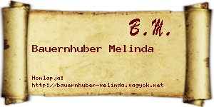 Bauernhuber Melinda névjegykártya